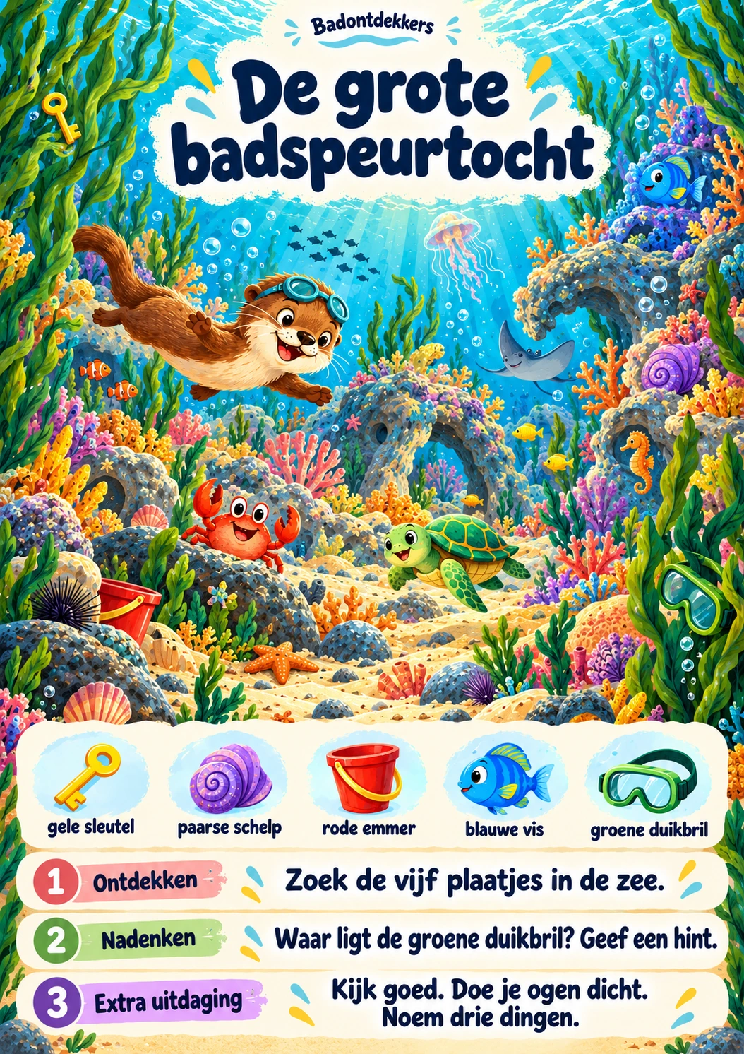 De grote badspeurtocht met verborgen schatten